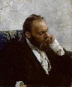 Ilya Repin Portrait of professor Ivanov painting